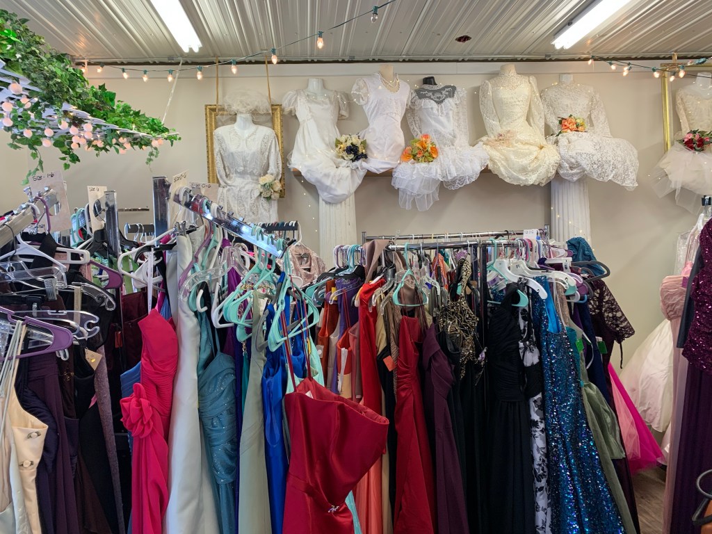 formal dress thrift store Formal Princess Dress at Thrift Store Prices! Looking for a beautiful formal  dress without the high price tag? This stunning full-length gown has just  the right amount of sparkle and would be